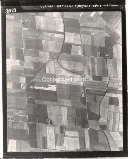 Original WWII British RAF Aerial photo Netherlands