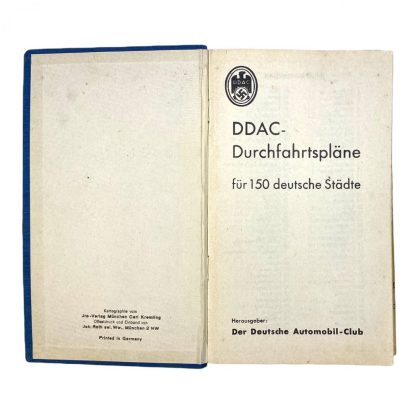 Original WWII German DDAC pennant and booklet