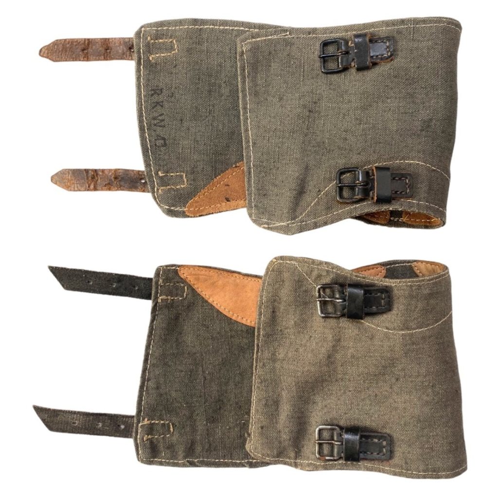 Original WWII German WH gaiters Oorlogsspullen.nl Militaria shop