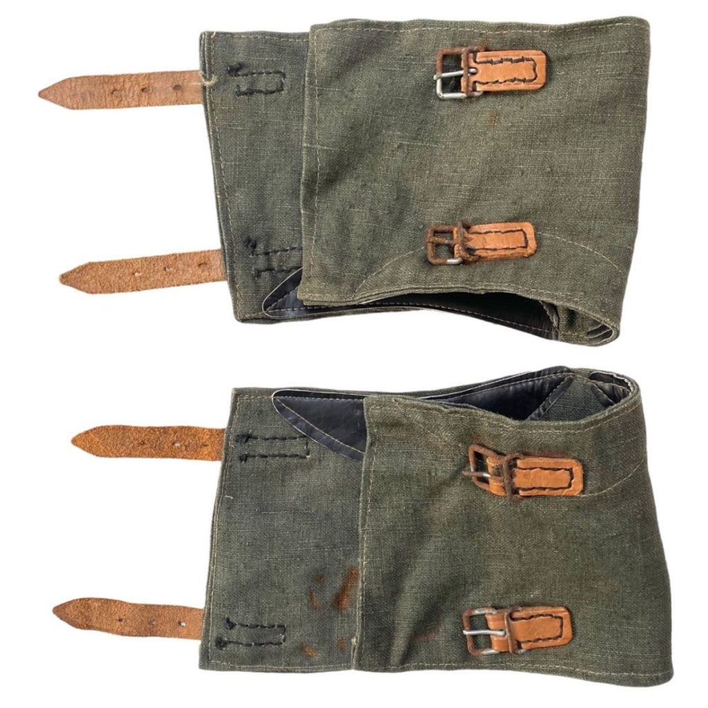 Original WWII German WH gaiters Oorlogsspullen.nl Militaria shop