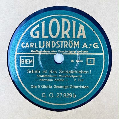 Original WWII German record - Schön ist das Soldatenleben!