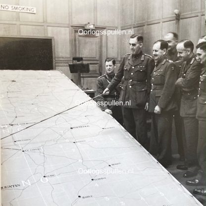 Original WWII British photo set 'Planning the European invasion'