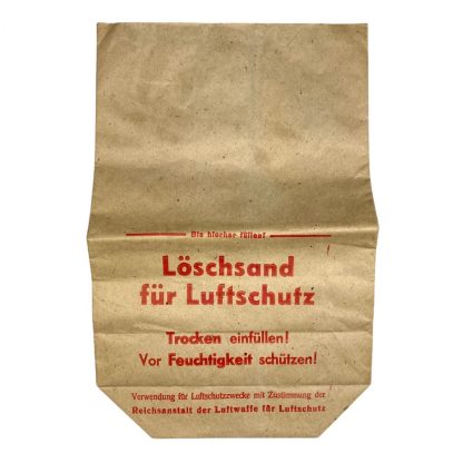 Original WWII German Luftschutz 'Löschsand' bag