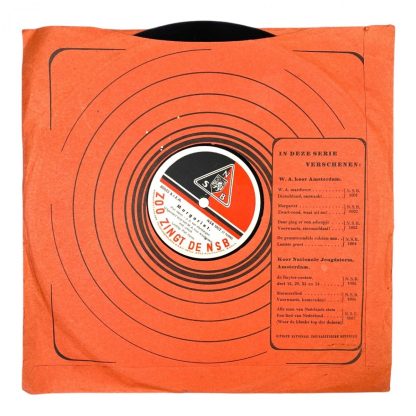 Original WWII Dutch NSB gramophone record
