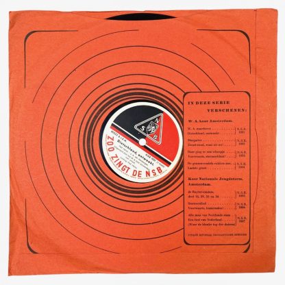 Original WWII Dutch NSB gramophone record