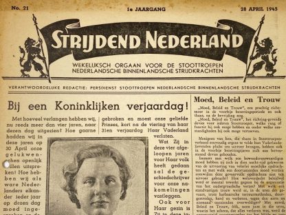 Original WWII Dutch 'Stoottroepen' newspaper