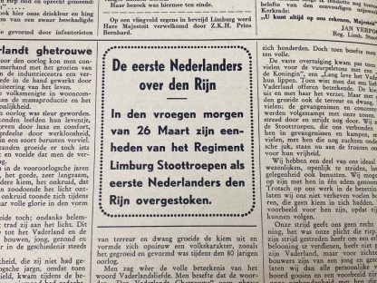 Original WWII Dutch 'Stoottroepen' newspaper