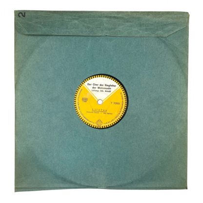 Original WWII German Wehrmacht gramophone record - Der Käppen, der Stürmann & Lilofee
