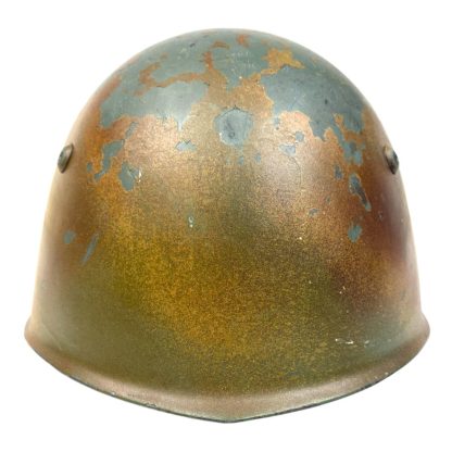 Original WWII Italian M33 R.S.I. camouflage helmet 