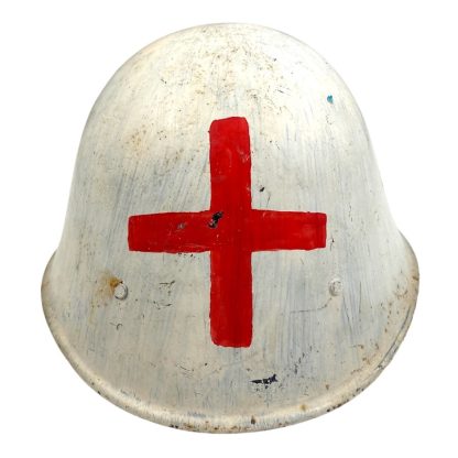 Original WWII Dutch Red Cross helmet