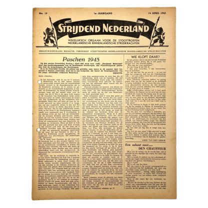 Original WWII Dutch 'Stoottroepen' newspaper