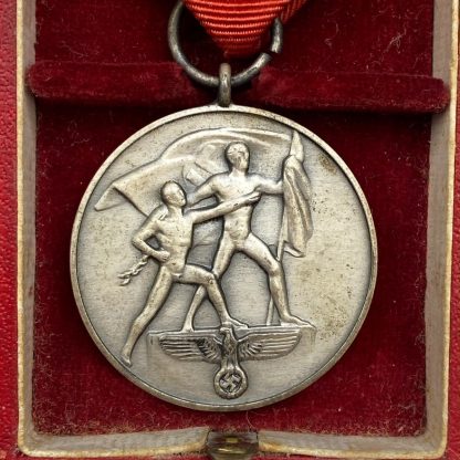 Original WWII German Anschluss medal in box
