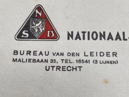 Original WWII Dutch NSB letter Anton Mussert