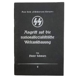 Original WWII German SS brochure - Angriff auf die nationalsozialistische Weltanschauung