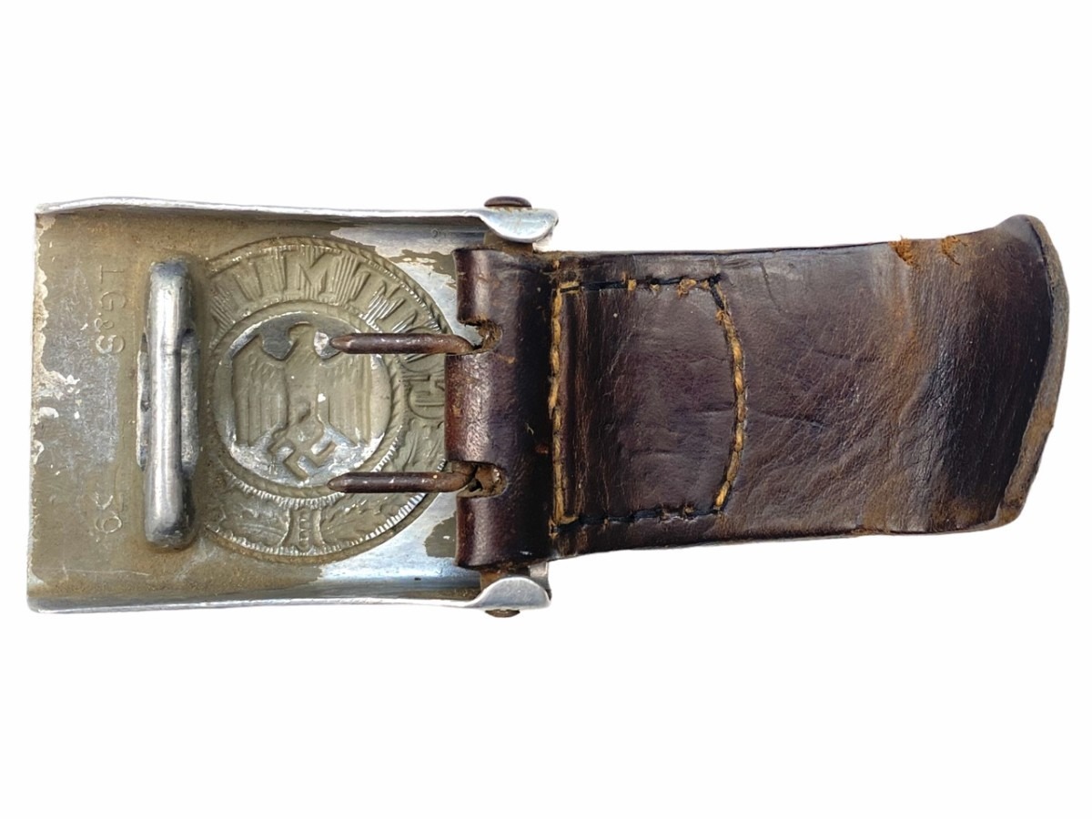 Original WWII German WH belt with buckle - Artillerie Regiment 50 ...