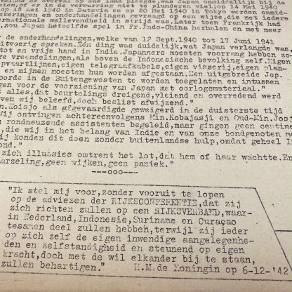 Original WWII Dutch resistance newspaper - Het Invasie nieuws