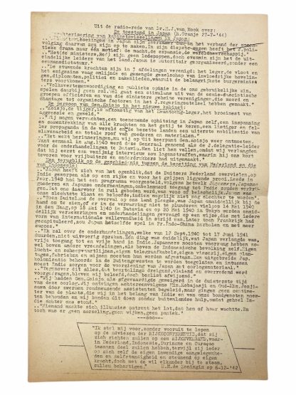 Original WWII Dutch resistance newspaper - Het Invasie nieuws