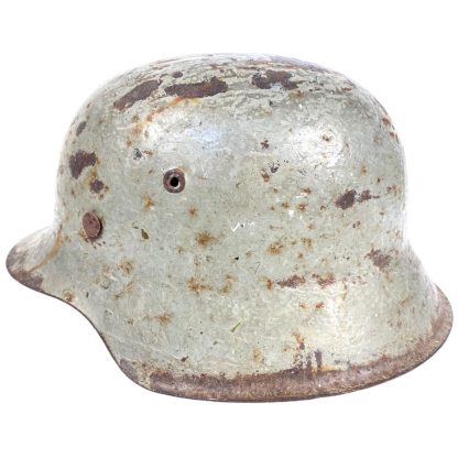 Original WWII German M42 'Shipboard grey' Kriegsmarine KIA helmet