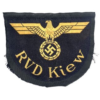 Original WWII German Reichsbahn insignia 'RVD Kiew'