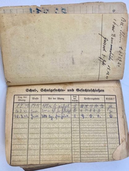 Original WWII German soldbuch Jäger-Regiment 56 (Nahkampfspange!)