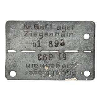 Original WWII German Kriegsgefangenenlager Ziegenhain dog tag