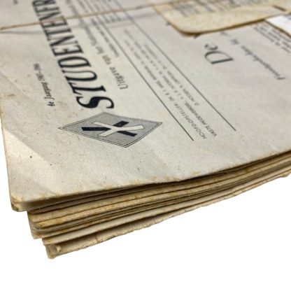 Original WWII Dutch Studentenfront newspaper grouping