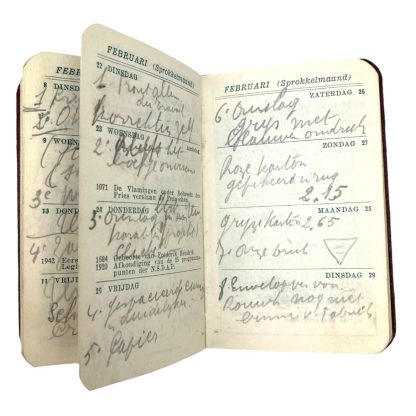 Original WWII Flemish VNV pocket agenda
