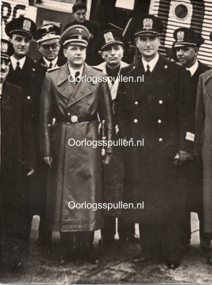 Original WWII German Waffen-SS photo - Italian Delegation at the airport
