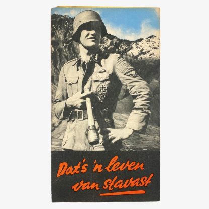 Original WWII Dutch Waffen-SS volunteer recruitment leaflet/poster