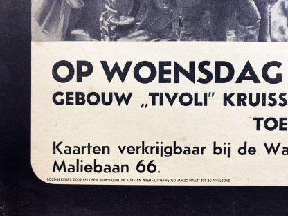 Original WWII Dutch SS poster - Germaansche SS in Nederland