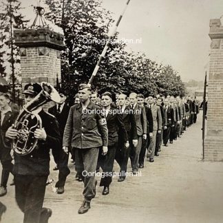 Original WWII German photo - Dutch volunteers for the Kriegsmarine in Ede