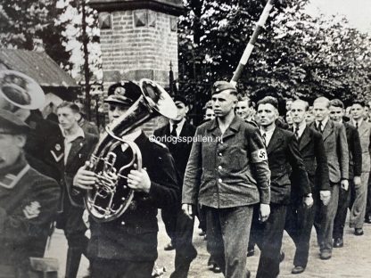 Original WWII German photo - Dutch volunteers for the Kriegsmarine in Ede