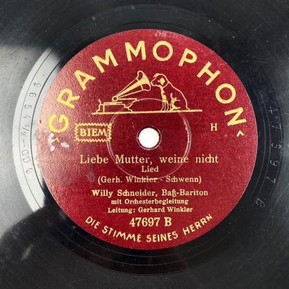 Original WWII German WH record - Landserlied & Liebe Mutter, weine nicht