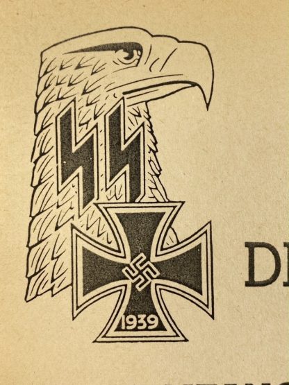Original WWII German Waffen-SS document Leibstandarte Adolf Hitler