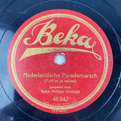 Original Pre 1940 Dutch army record - Nederlandsche Parademarsch (Turf in je ransel) & Amsterdamsche Wapenmarsch