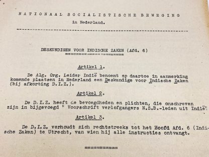 Original WWII NSB Dutch-Indies prescription