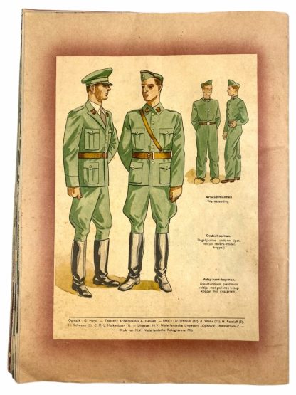 Original WWII Nederlandsche Arbeidsdienst magazine 'Onze Jeugd in den Arbeidsdienst'