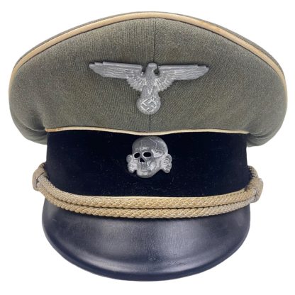 Original WWII German Waffen-SS officer's visor cap