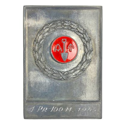 Original WWII Norwegian 'Arbeidstjeneste' plaque