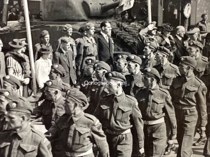 Original WWII Dutch liberation photo - Canadians in Haarlem