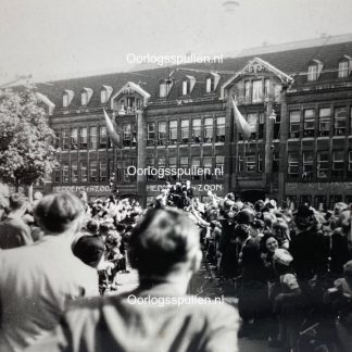 Original WWII Dutch photo - Allied troops enter the city of The Hague May 1945