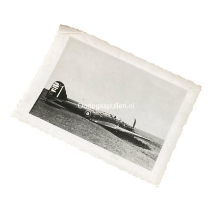 Original WWII Dutch photo - Crashed British airplane