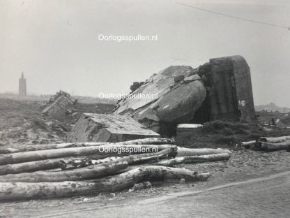Original WWII Dutch photo - Bunker in Zeeland 1945