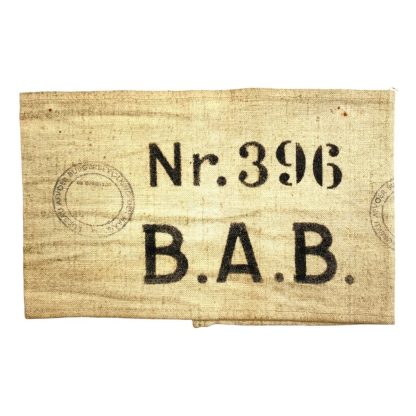 Original WWII Dutch B.A.B. armband