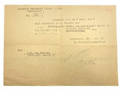 Original WWII Dutch grouping of CID and resistance member