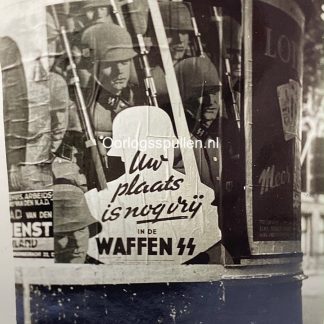 Original WWII Dutch Waffen-SS poster photo