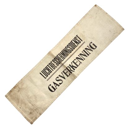 Original WWII Dutch Luchtbeschermingsdienst armband 'Gasverkenning'
