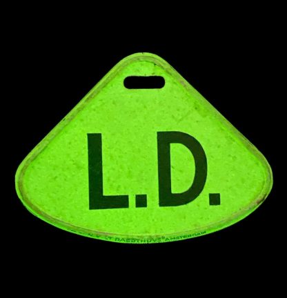 Original WWII Dutch 'Luchtbeschermingsdienst' luminous LD plate