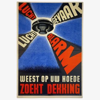 Original WWII Dutch Luchtbeschermingsdienst poster