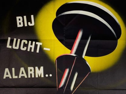 Original WWII Dutch 'Luchtbeschermingsdienst' poster Alarm